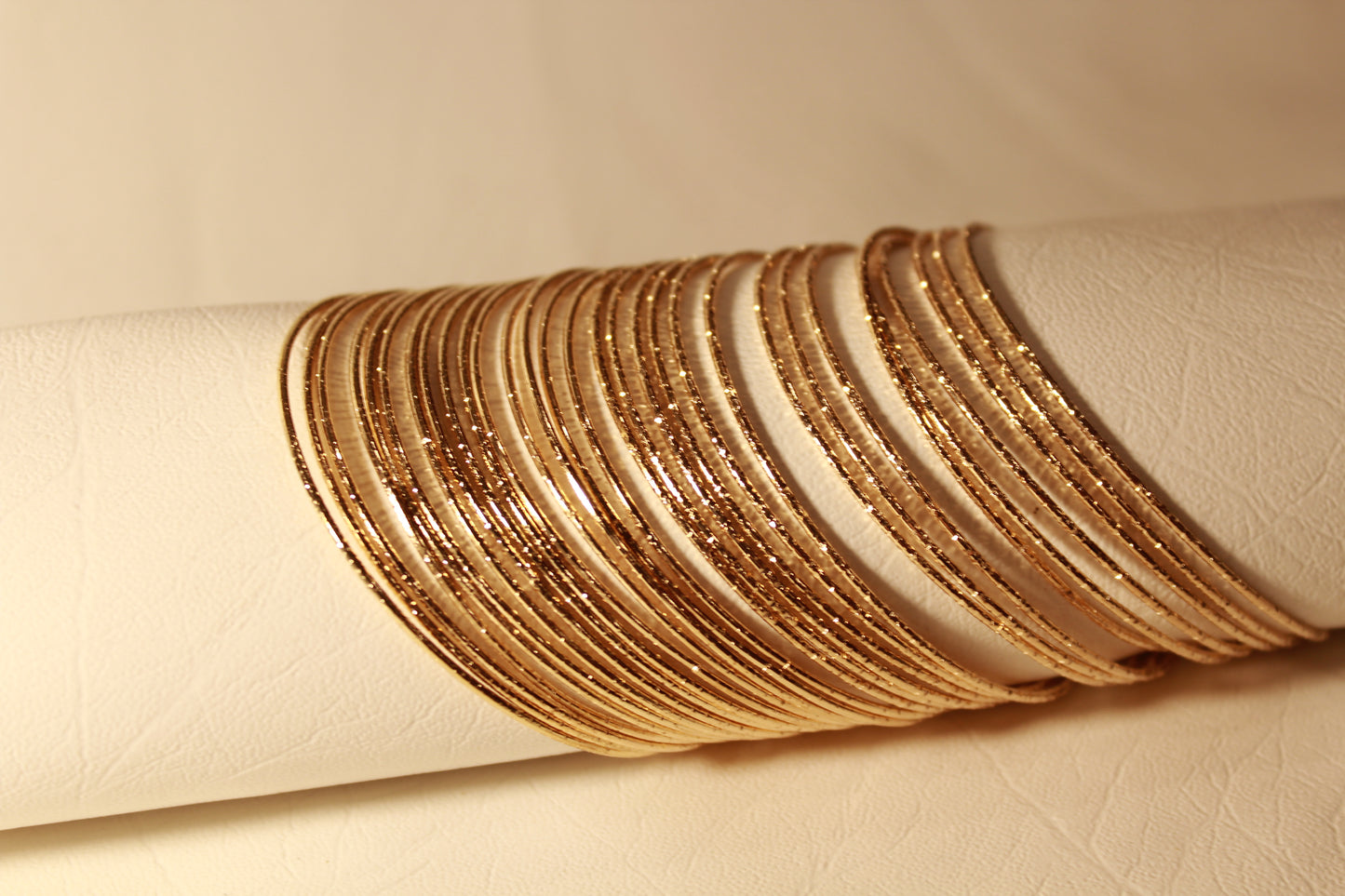 Gold Bangles (30 Pieces)
