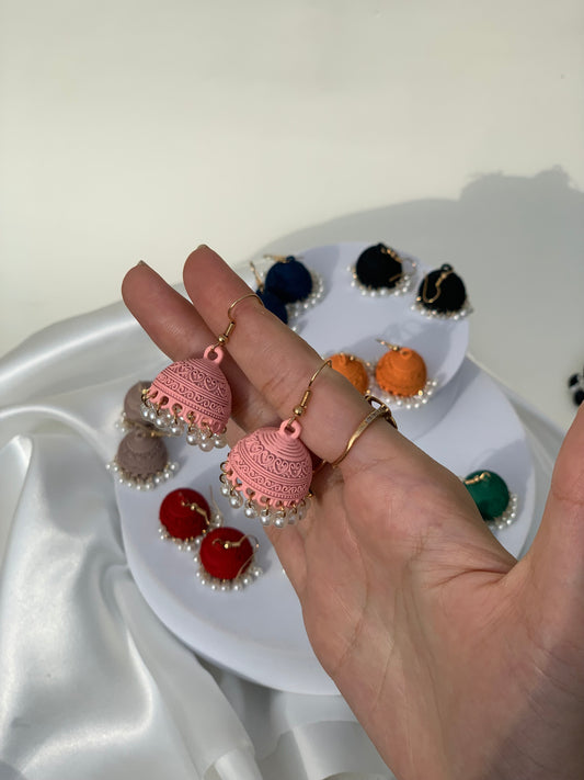 Nehal - mini jhumki Pink.