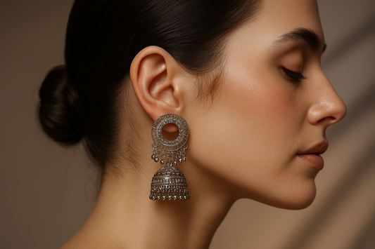 Gul Jhumki - Silver
