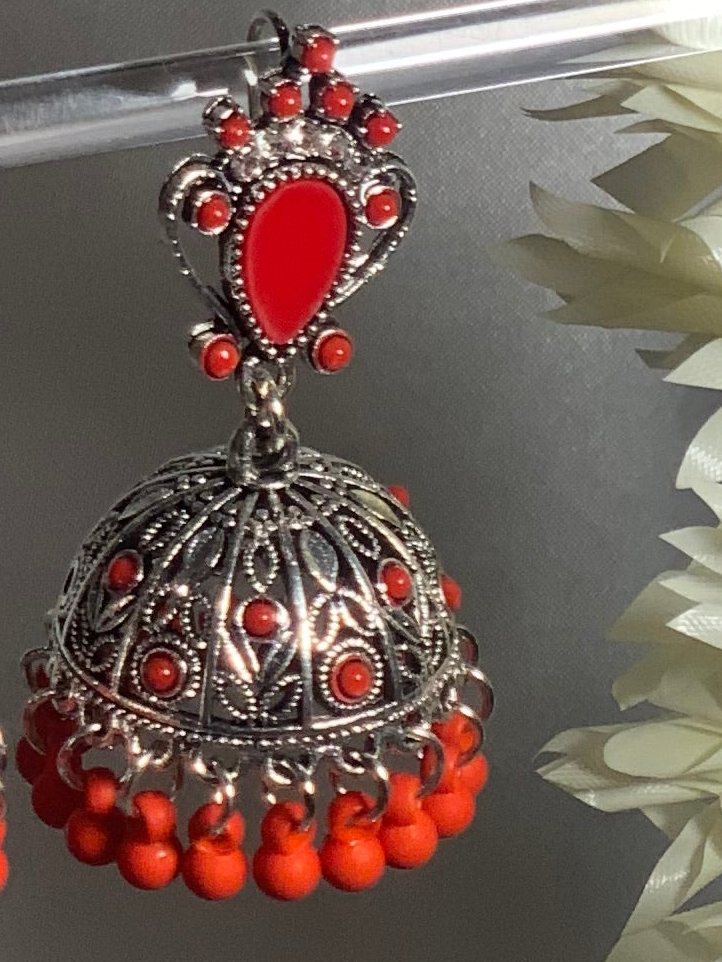 Hurrem Jhumkay (Red)