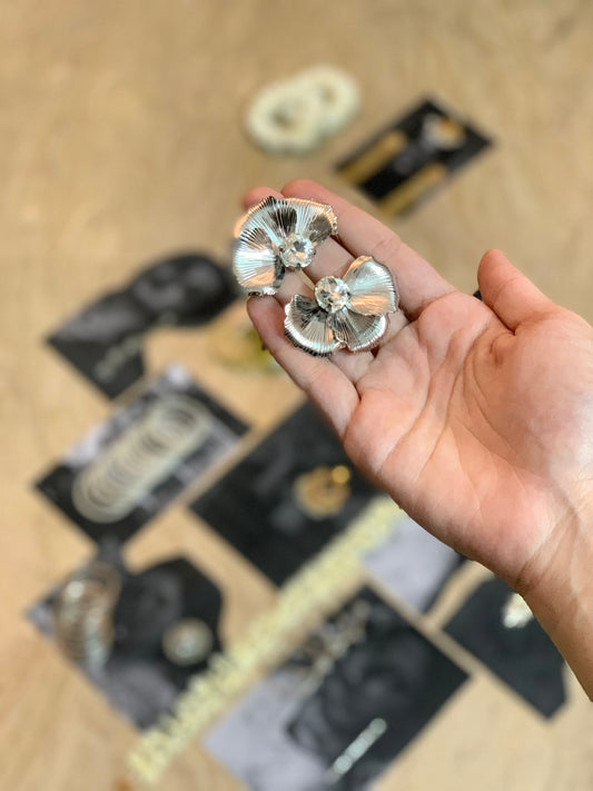 Chunky Earrings - Silver