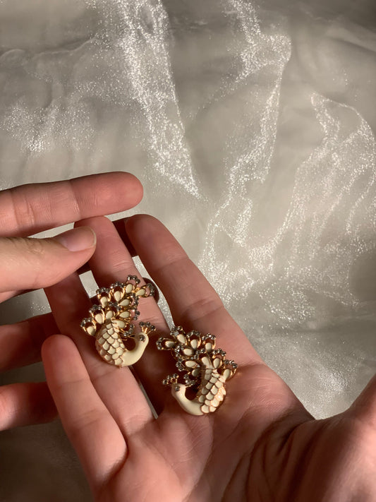 NF-1-156 Peacock Earrings