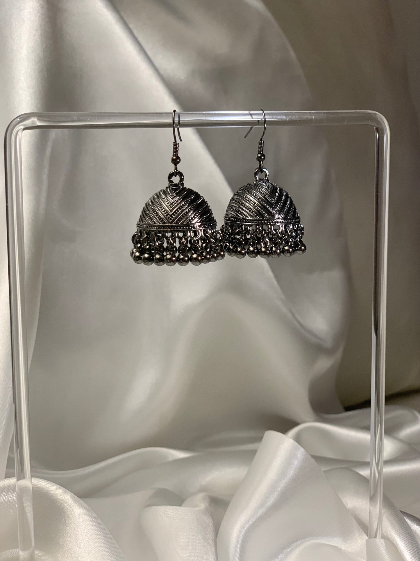 Hira - charcoal Jhumki