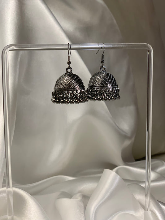 Hira - charcoal Jhumki