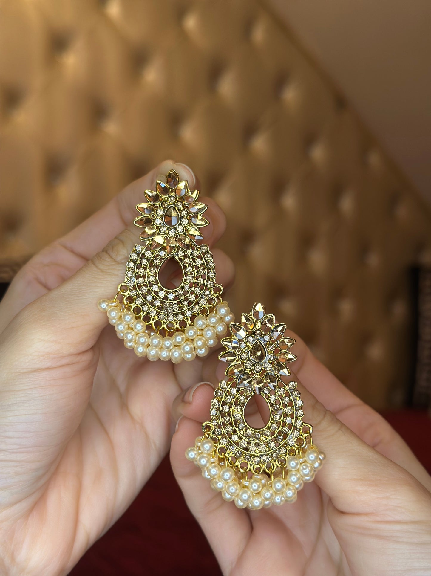 Earring pineapple Antique gold