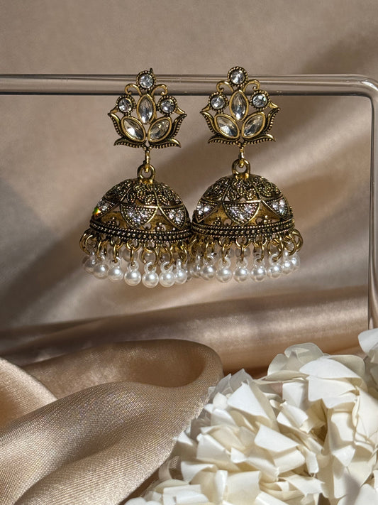 Aneela 3.0 khass collection-gold and white