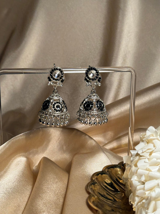 Ghazal khass collection-silver and black