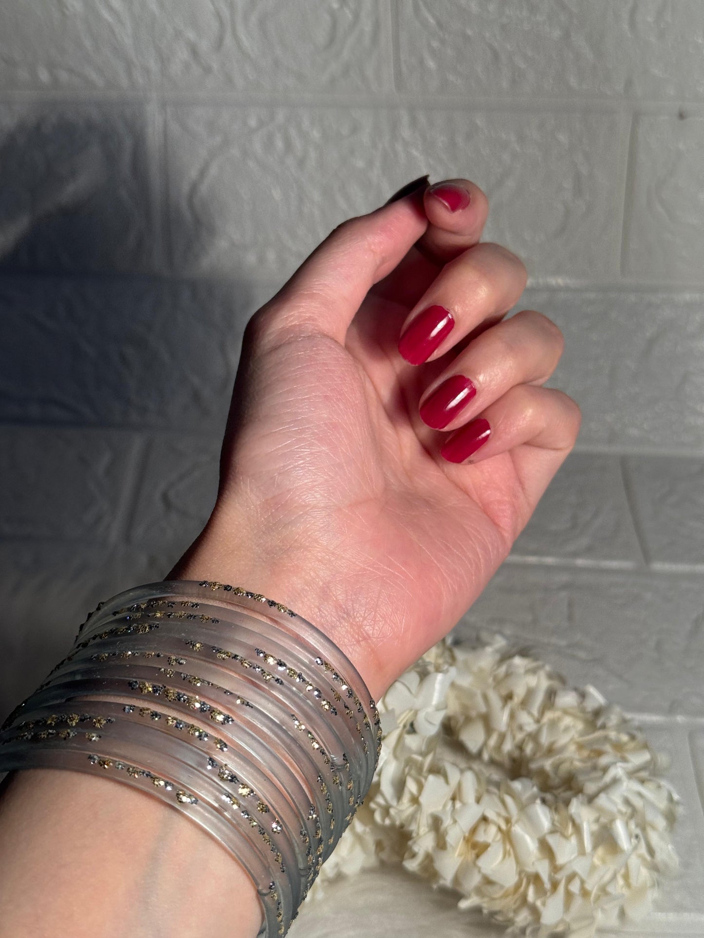 Raindrop bangle (5) - grey