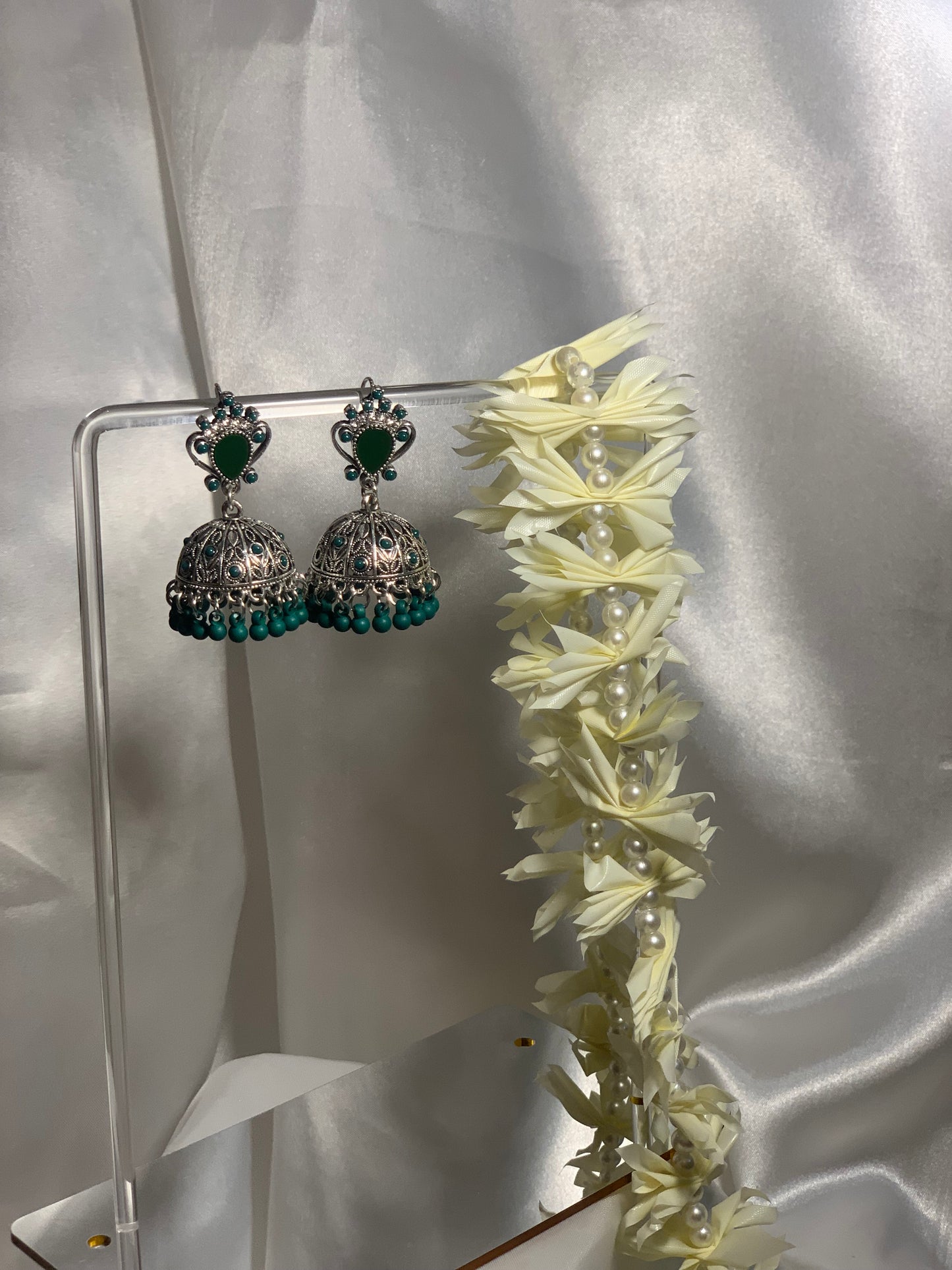 Hurrem Jhumkay (Dark Green)