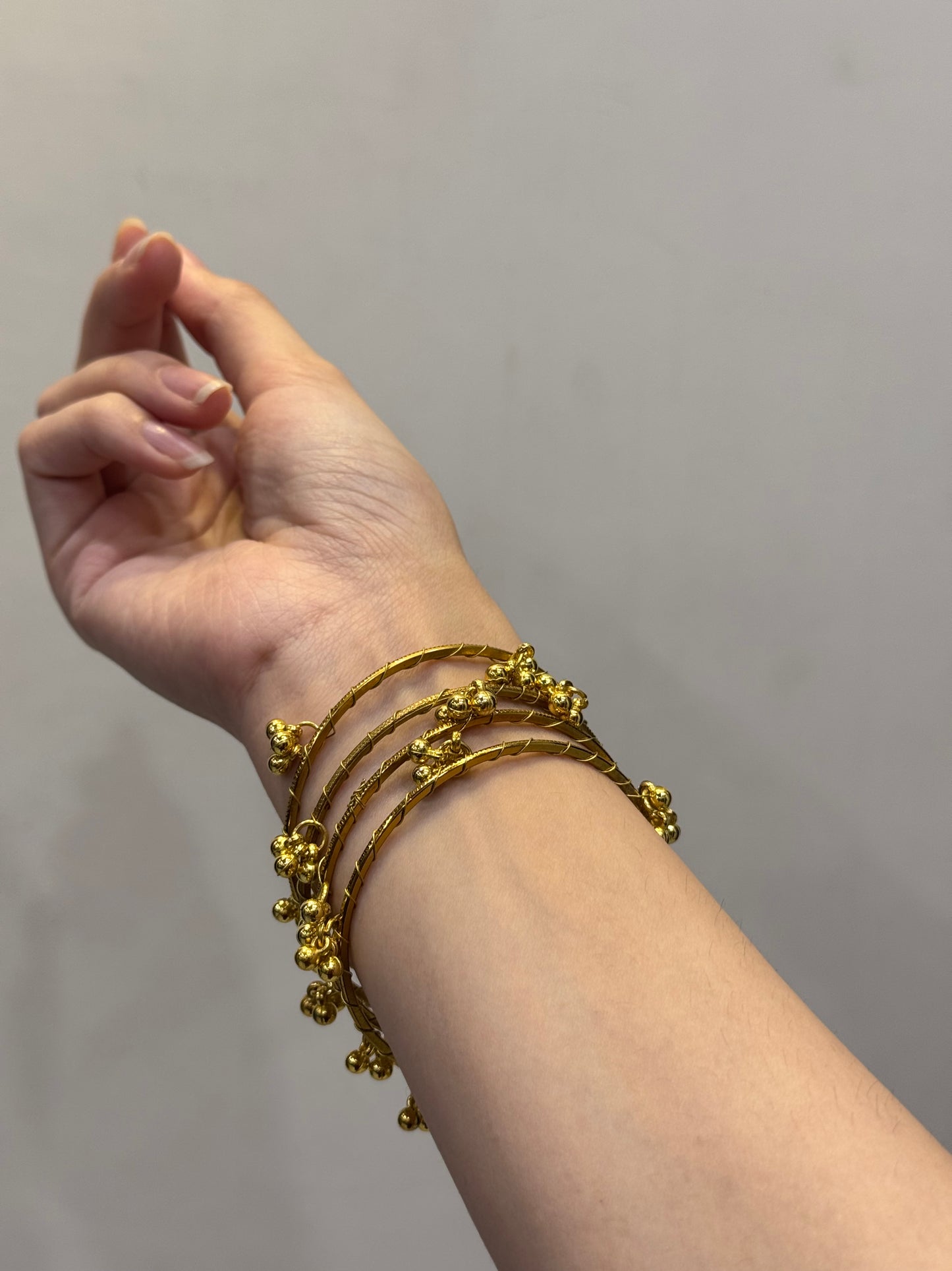 Ghungroo bangles Handmade-chand raat collection gold