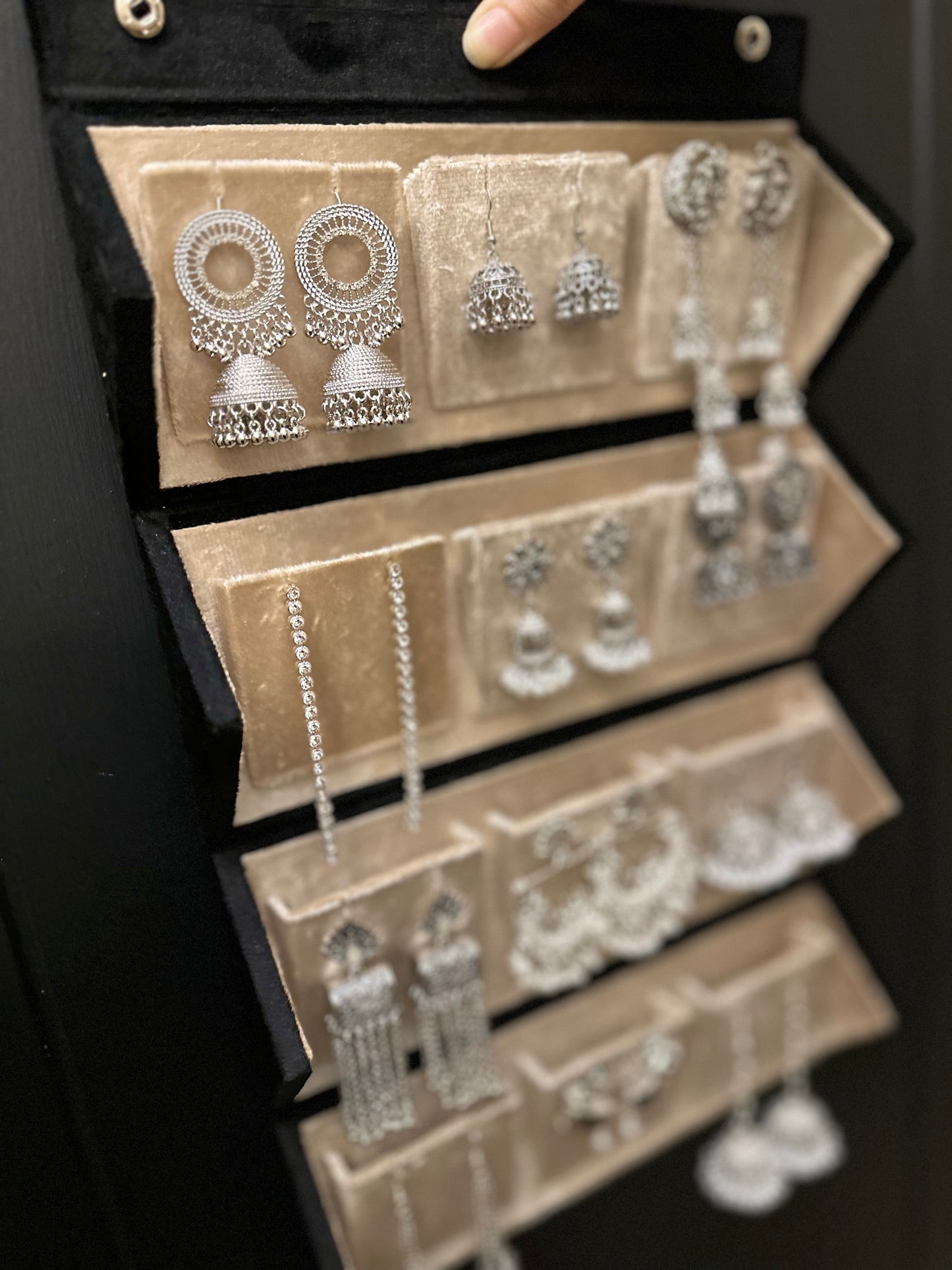 Silver Jhumka box