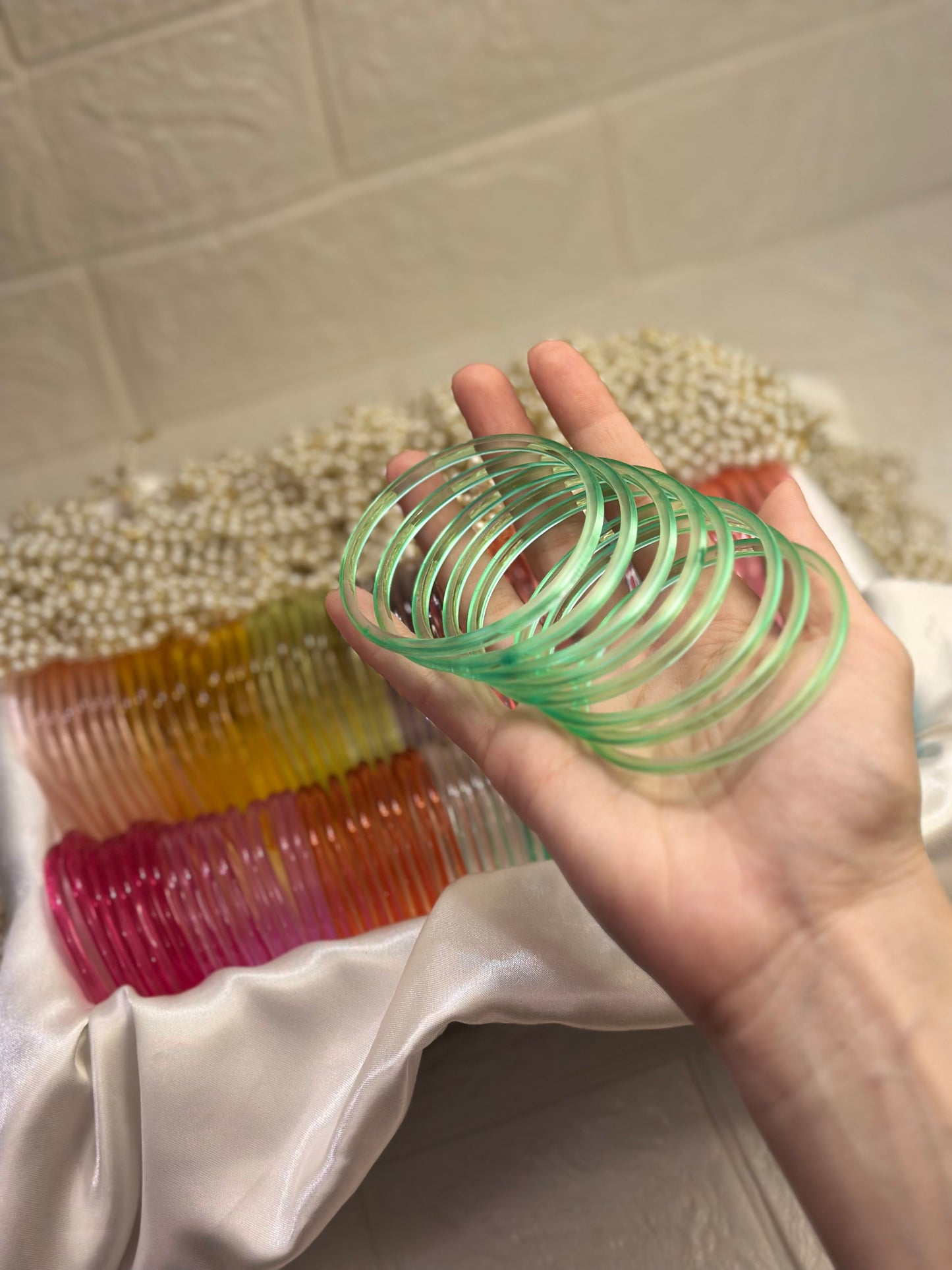 Viral Jelly bangles - Green
