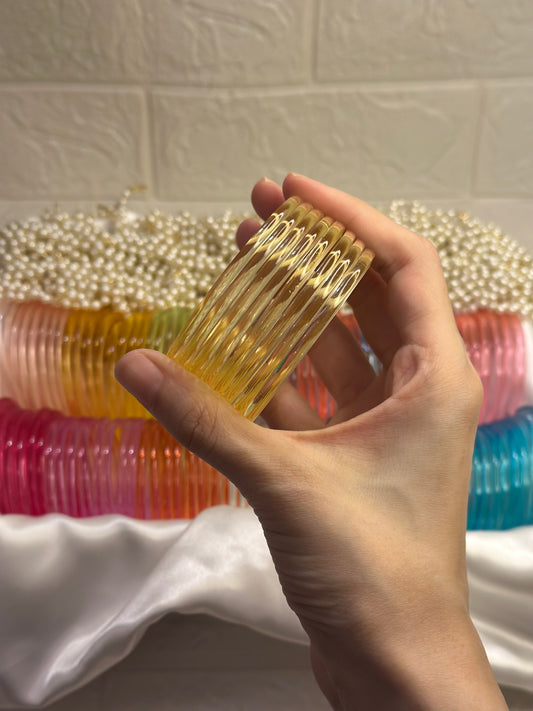 Viral Jelly bangles - Butter Yellow