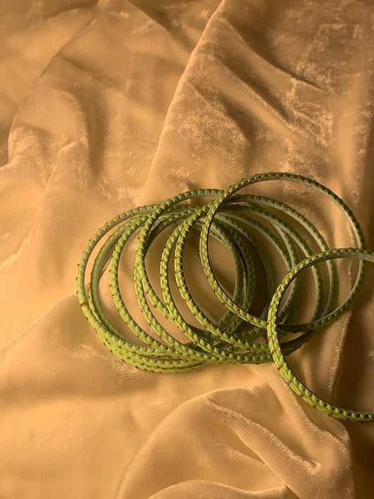 BD-14 Bangles - Light Green (12 Pcs)