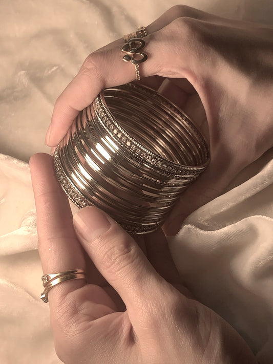 Bangles - Silver Set (18 Pcs)