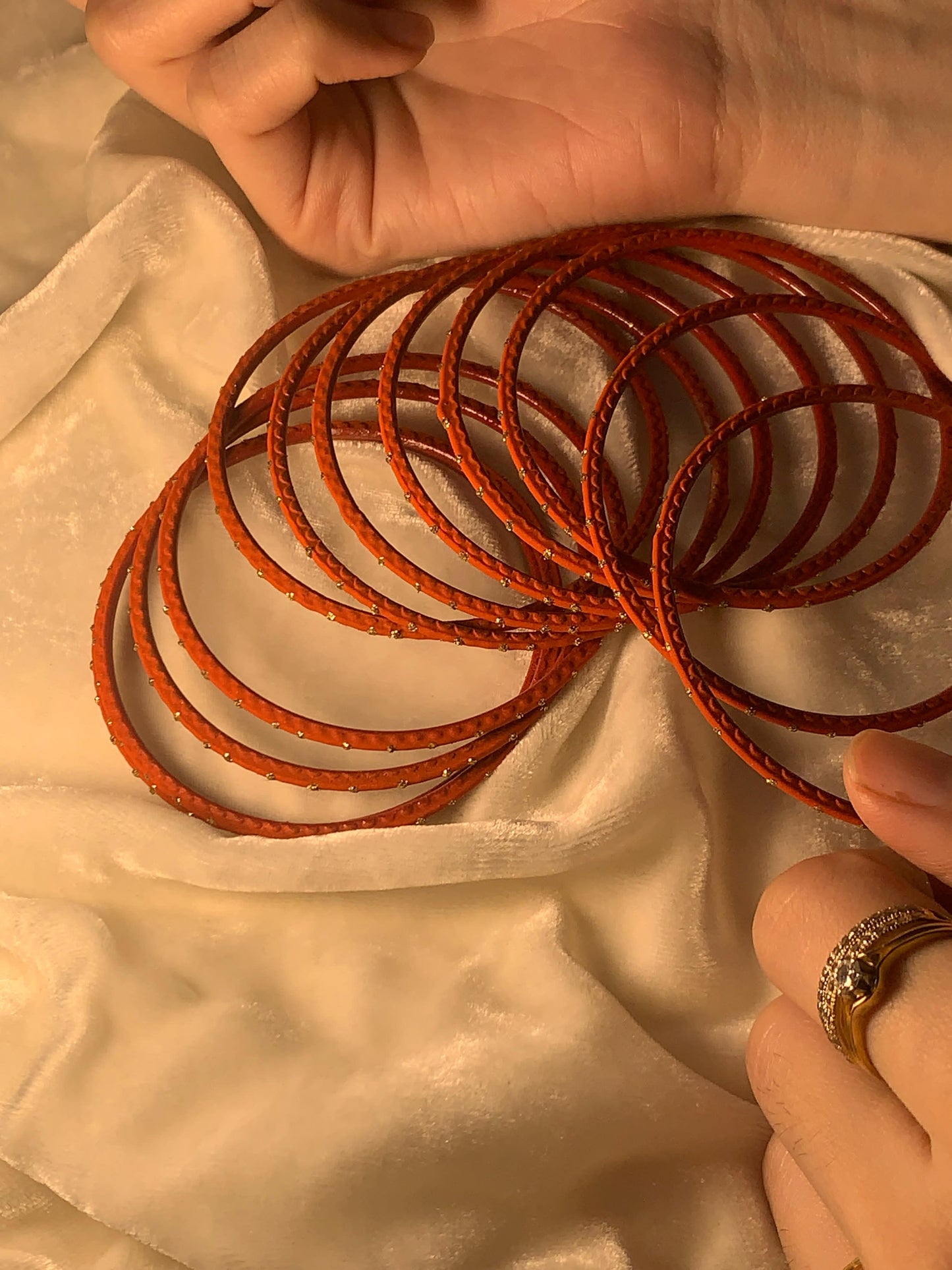 BD-14 Bangles - Orange (12 Pcs)