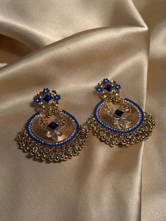 Mahjabeen earrings-blue