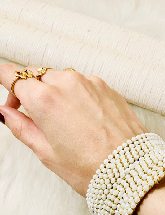 White Pearl Bangles.