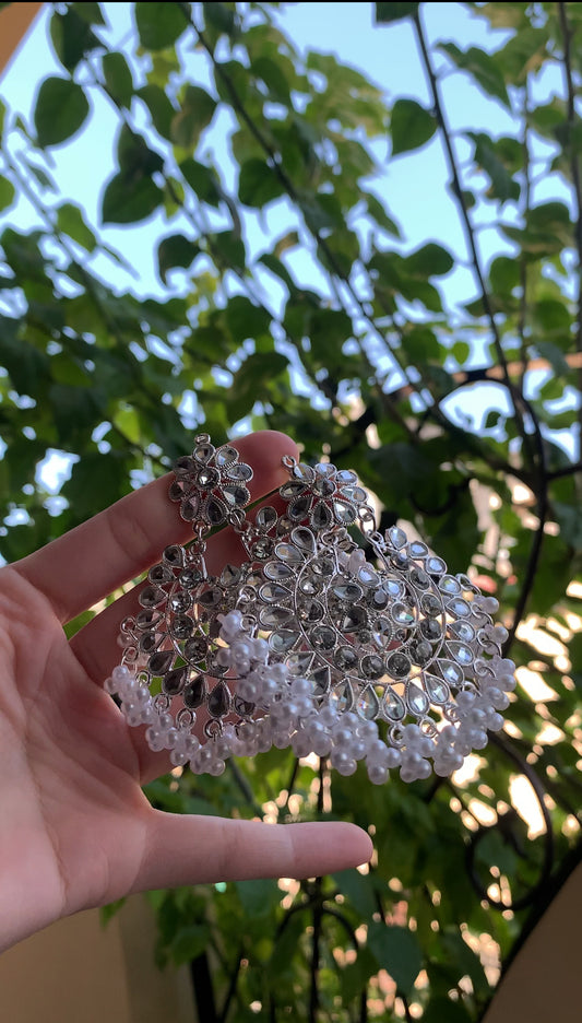 durrefishan Kundan moti - Silver