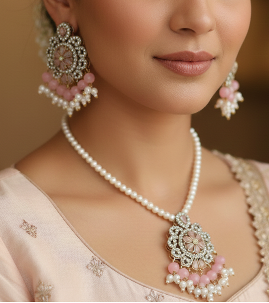 Shahi Collection Set- Pink Beads
