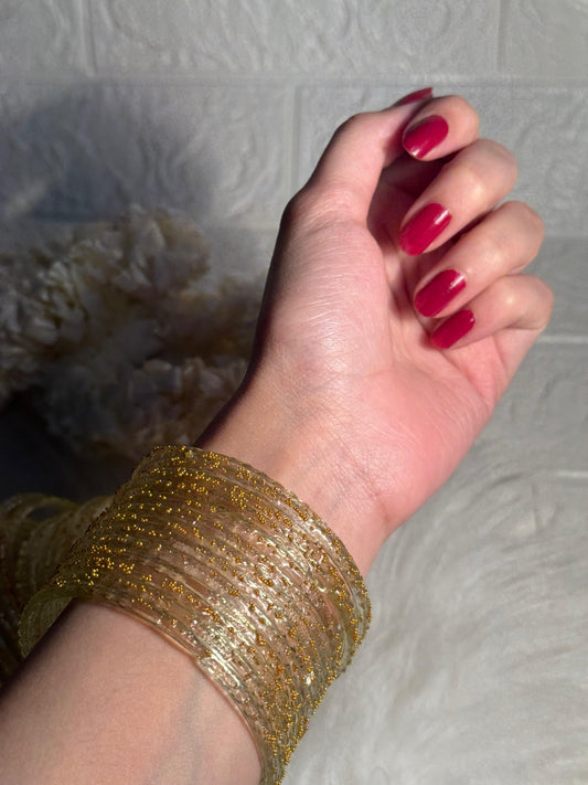 Raindrop bangle (3)- light yellow