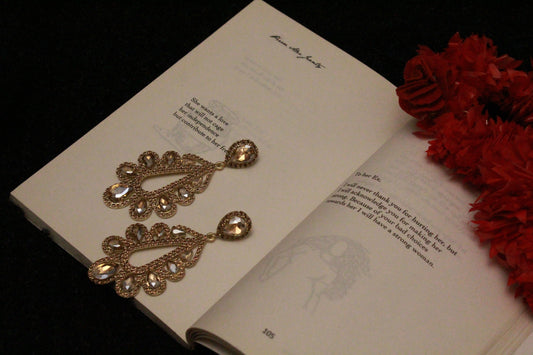 Sparkling Floral Droplets - Gold