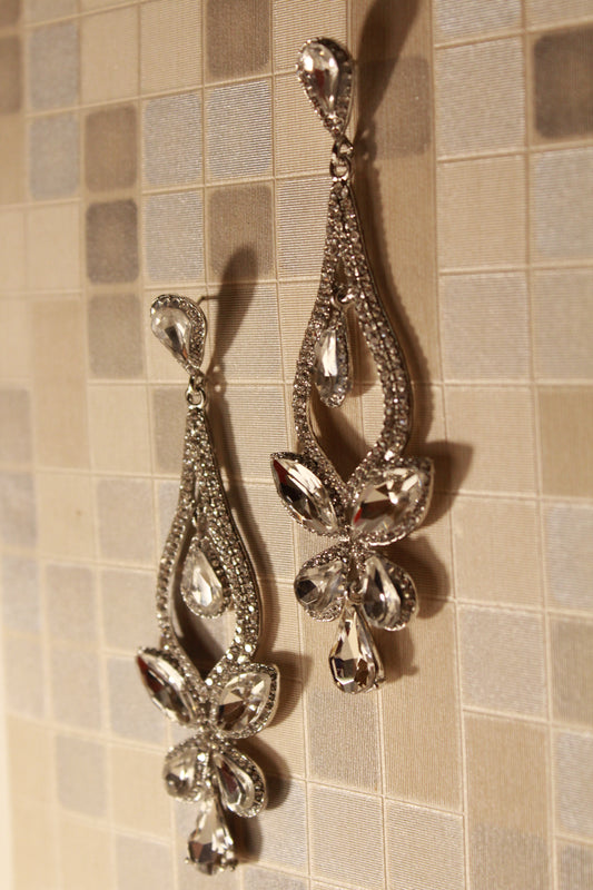 ES- 10 Sparkling Droplets - Silver