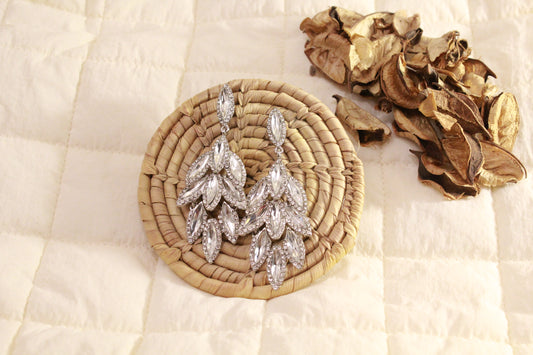 ES- 10 Sparkling Leaf - Silver