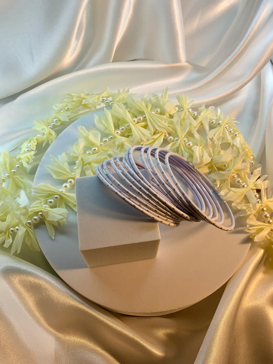 Bangles - White (12 Pcs)