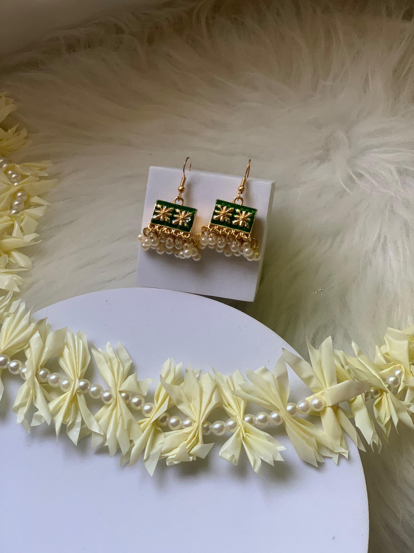 EFS-05 Understated Jhumki - Dark Green