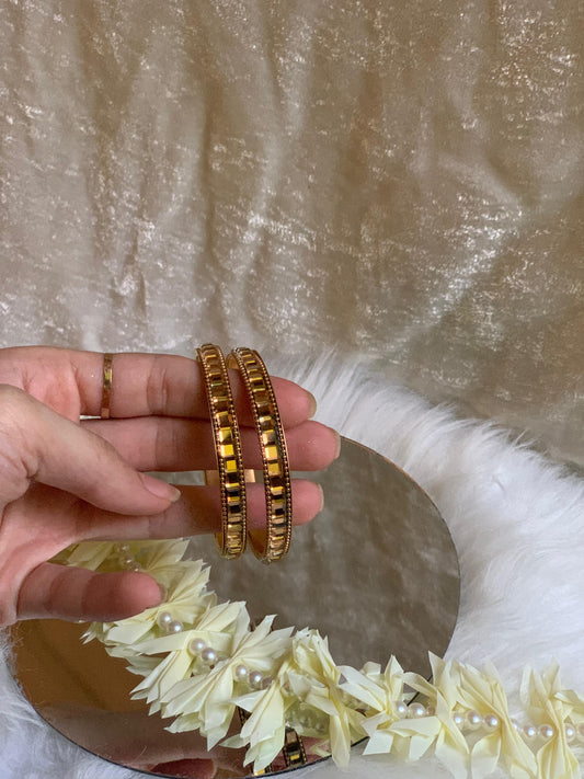 Kundan Karay (Gold Pair)