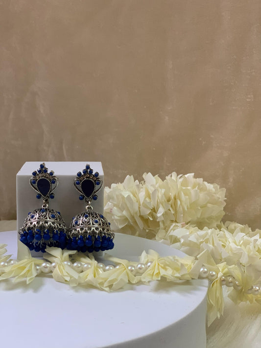 Hurrem Jhumkay (Navy Blue)