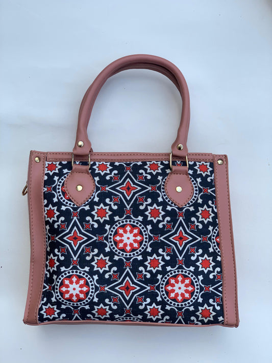 SW-007 Printed Rectangular Bag - Pink