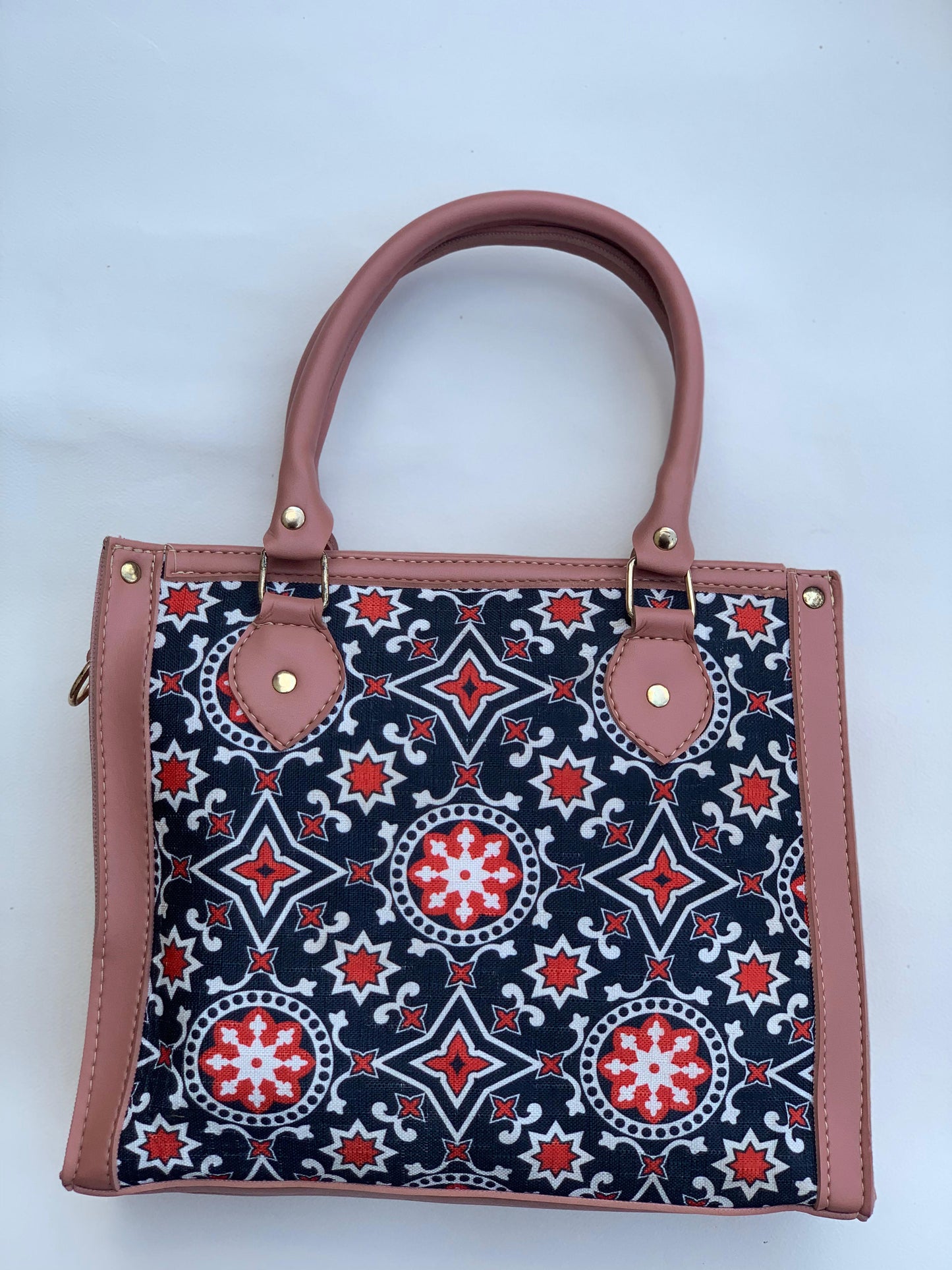 SW-007 Printed Rectangular Bag - Pink