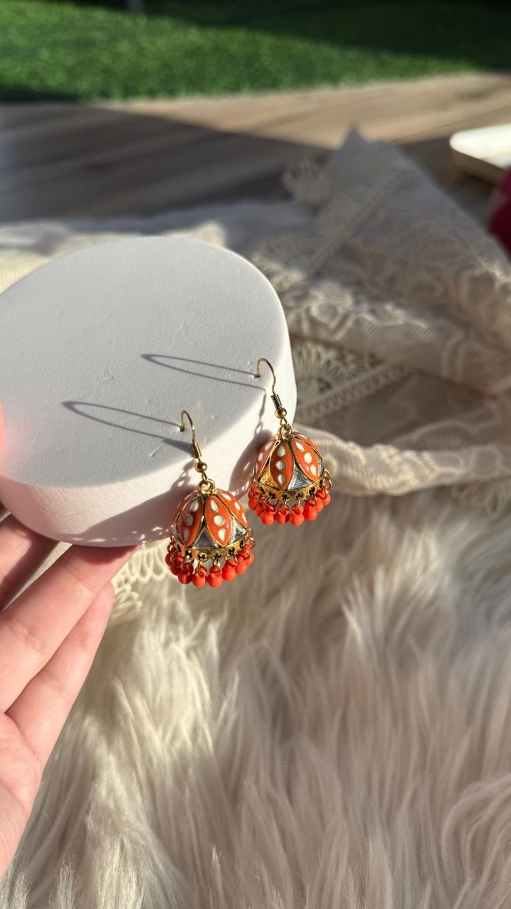 yasmeen earrings - Orange