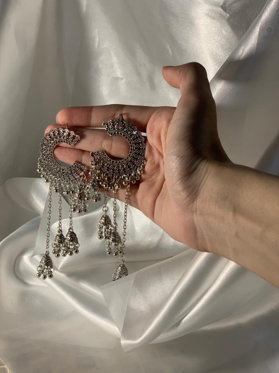 Hania jhumky silver