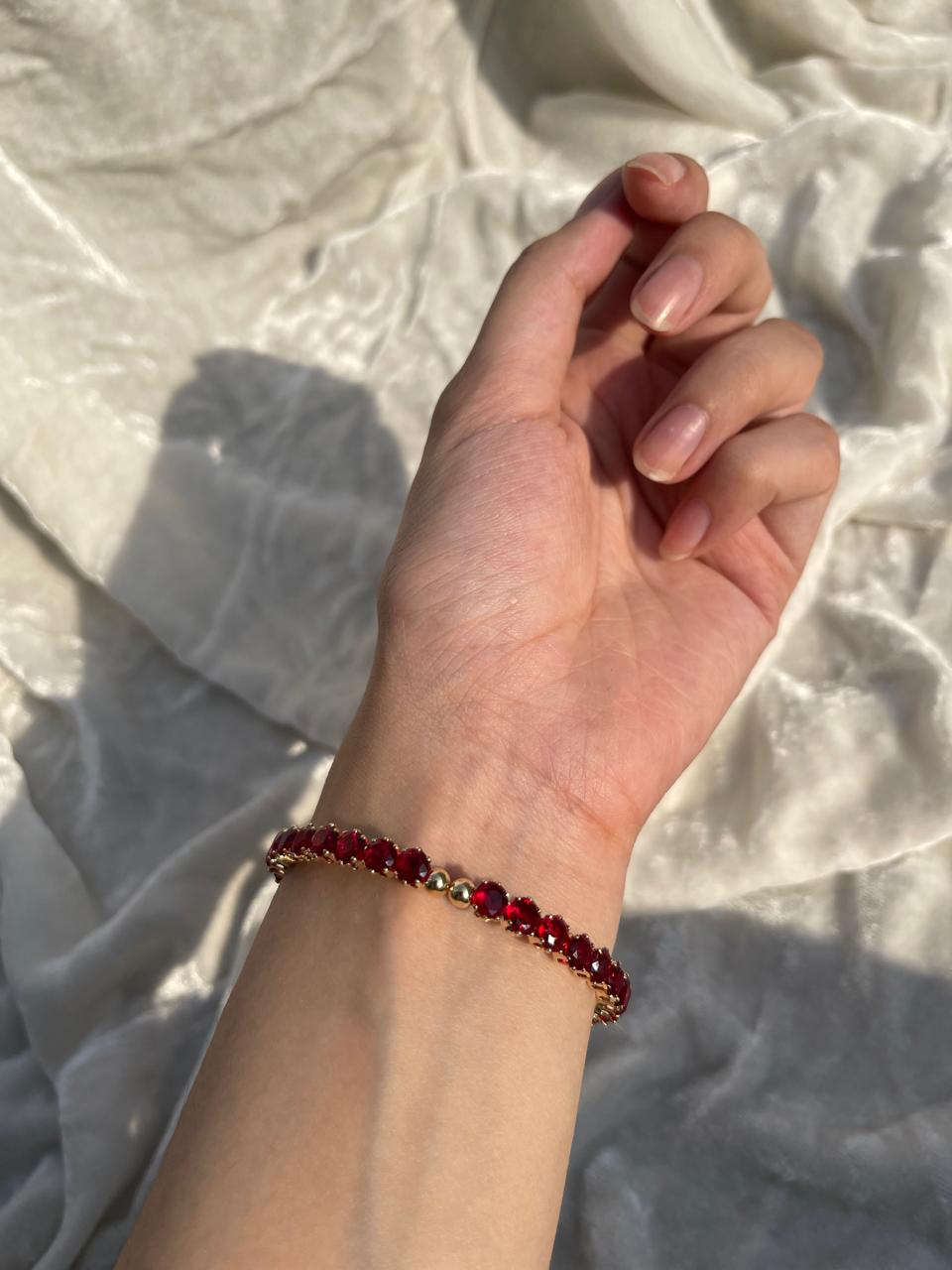 Bracelet Red and gold