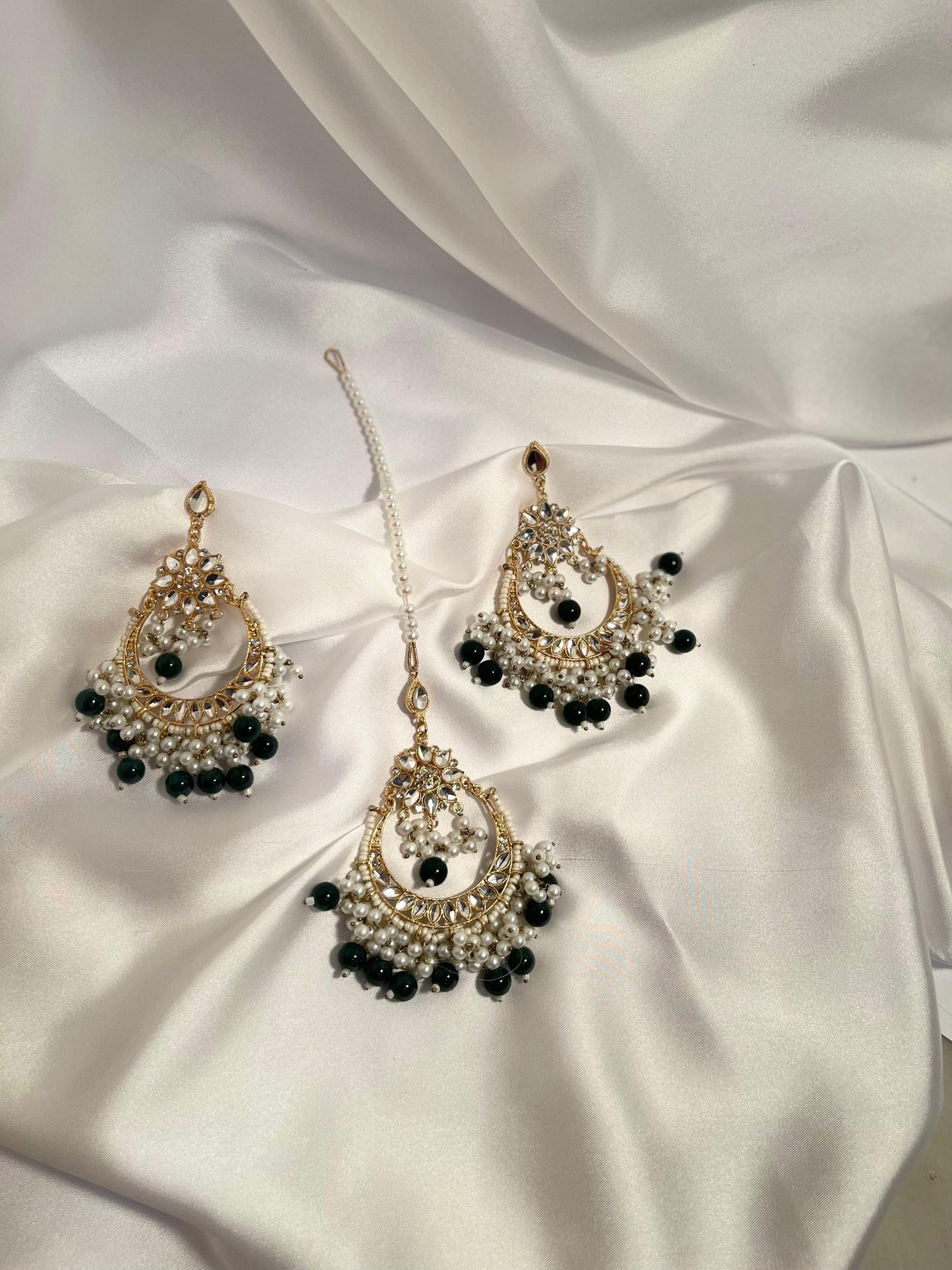 Nighat Set - Gold and Green