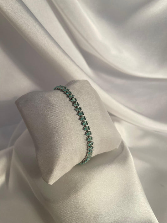 Light Turquoise Gem Bracelet