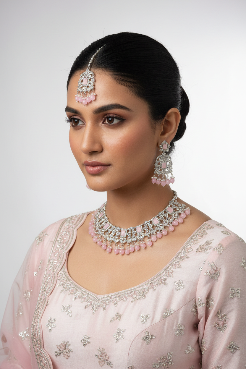 mahenur set - Pink