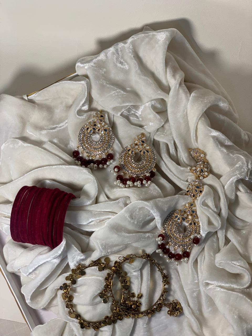 shadi bundle (Maroon and Gold)