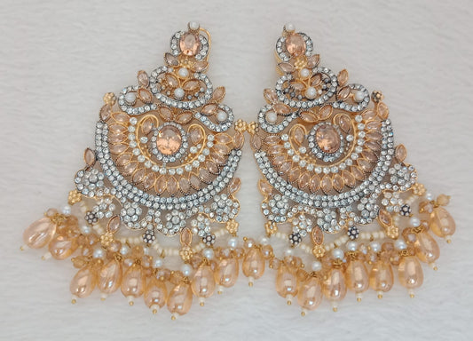 Shahi Earrings- gold beads