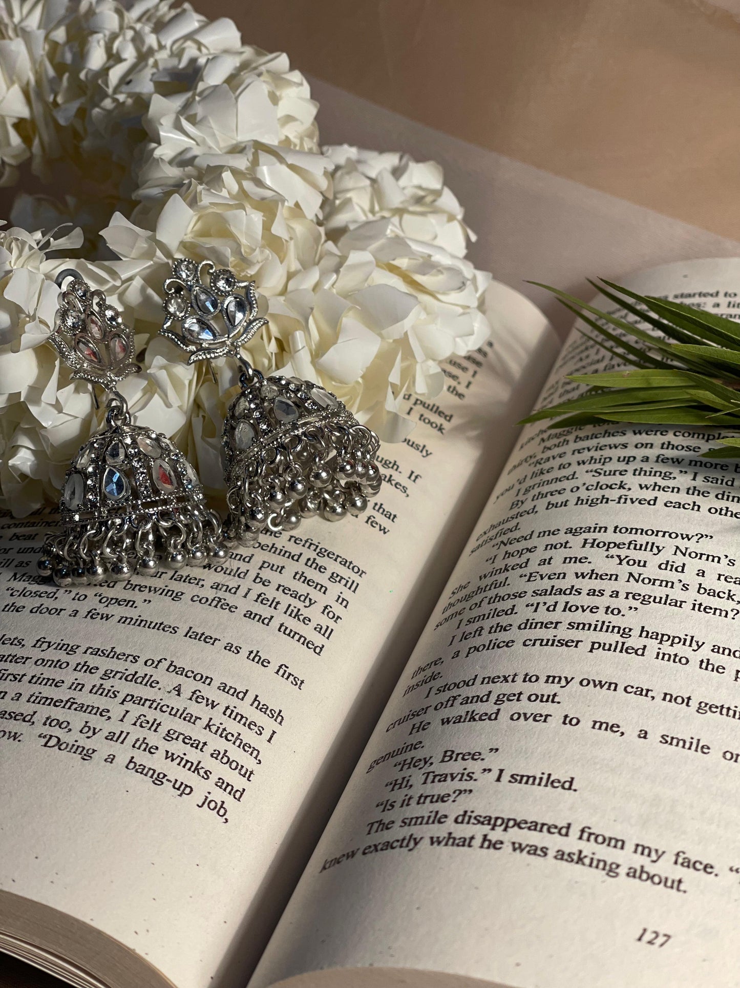 Aneela Jhumki silver (Noor-Bano-Collection)