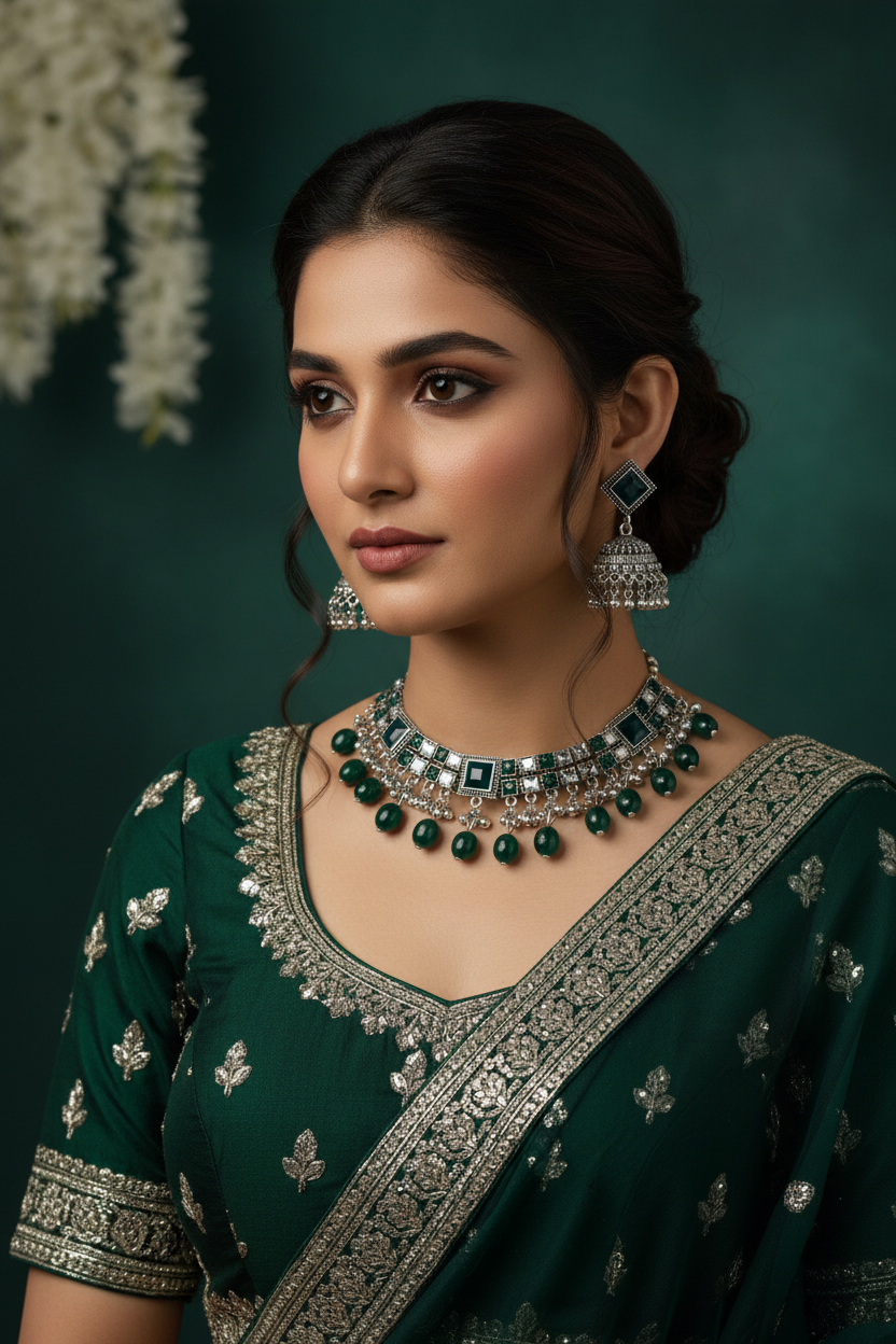 Chakoor Set-green(Gulbano Collection)