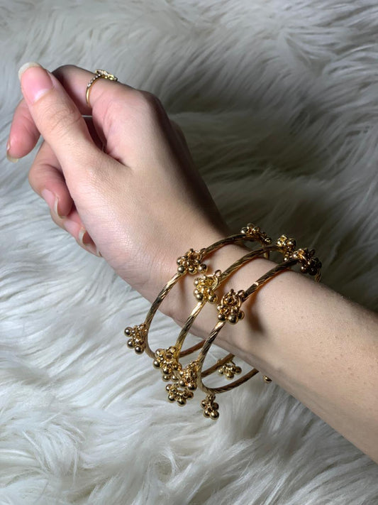 Viral Ghungroo bangles gold