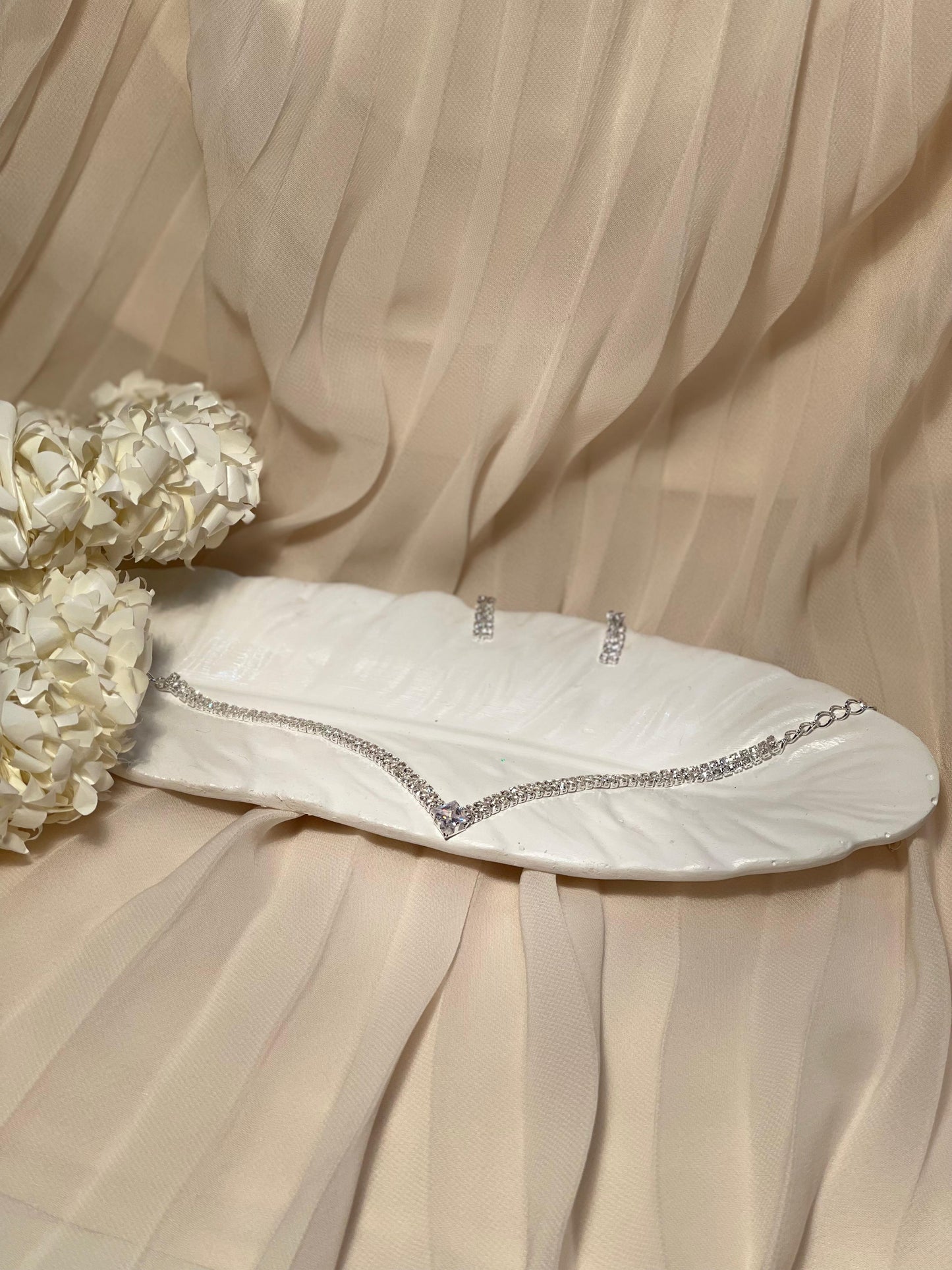 Chamak Set silver(meharbano collection)