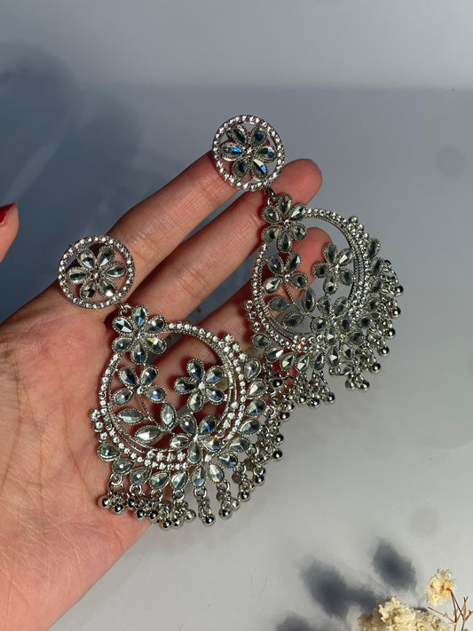 Phool Earring Silver(Mahbano)