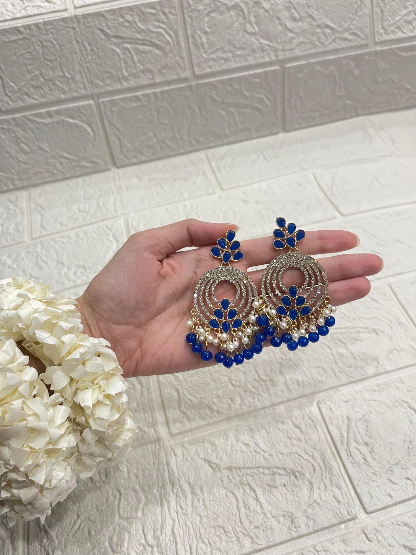 6 Ringlets earring blue(Sheharbano)