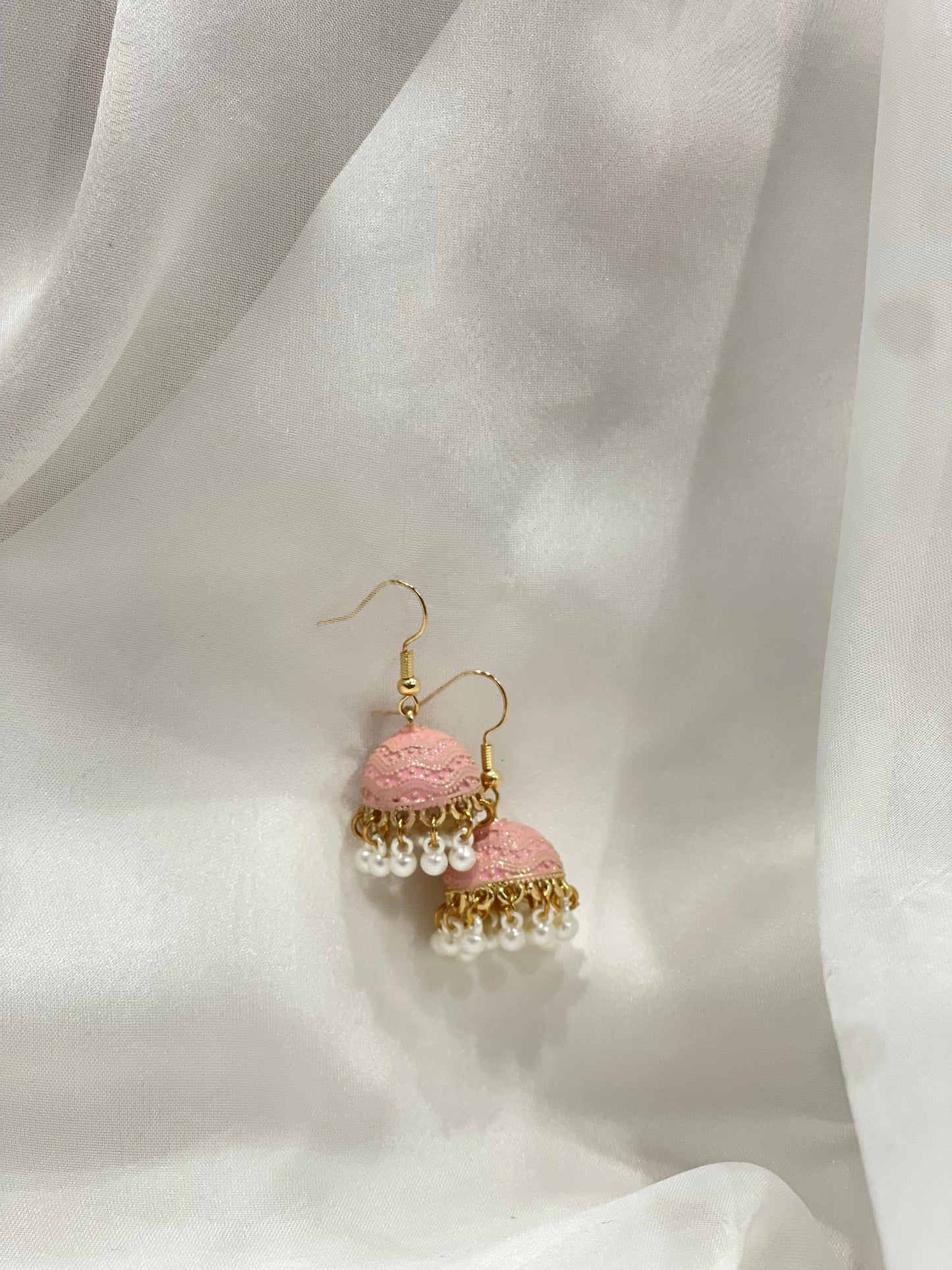 Mini jhumki pink(Sheharbano)