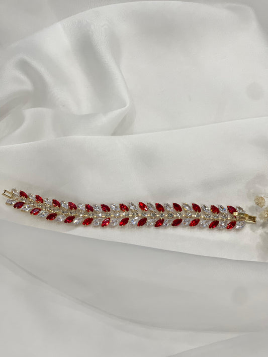 Double Boti Bracelet Red(Sheharbano)